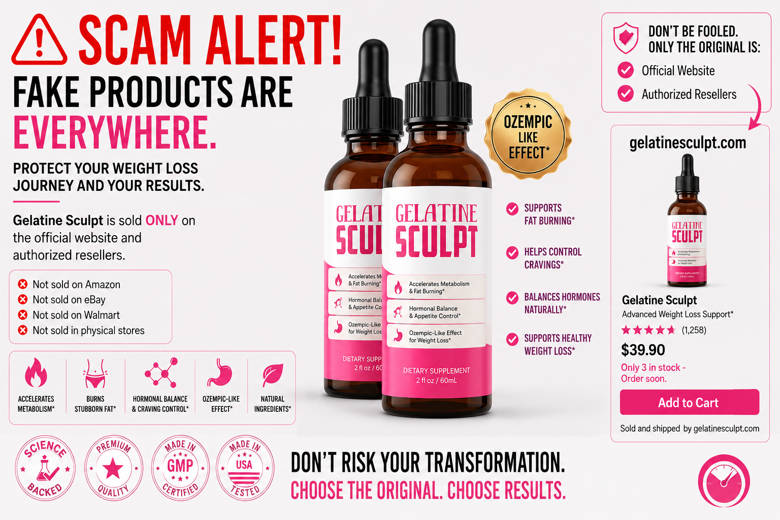 Gelatine Sculpt scam alert